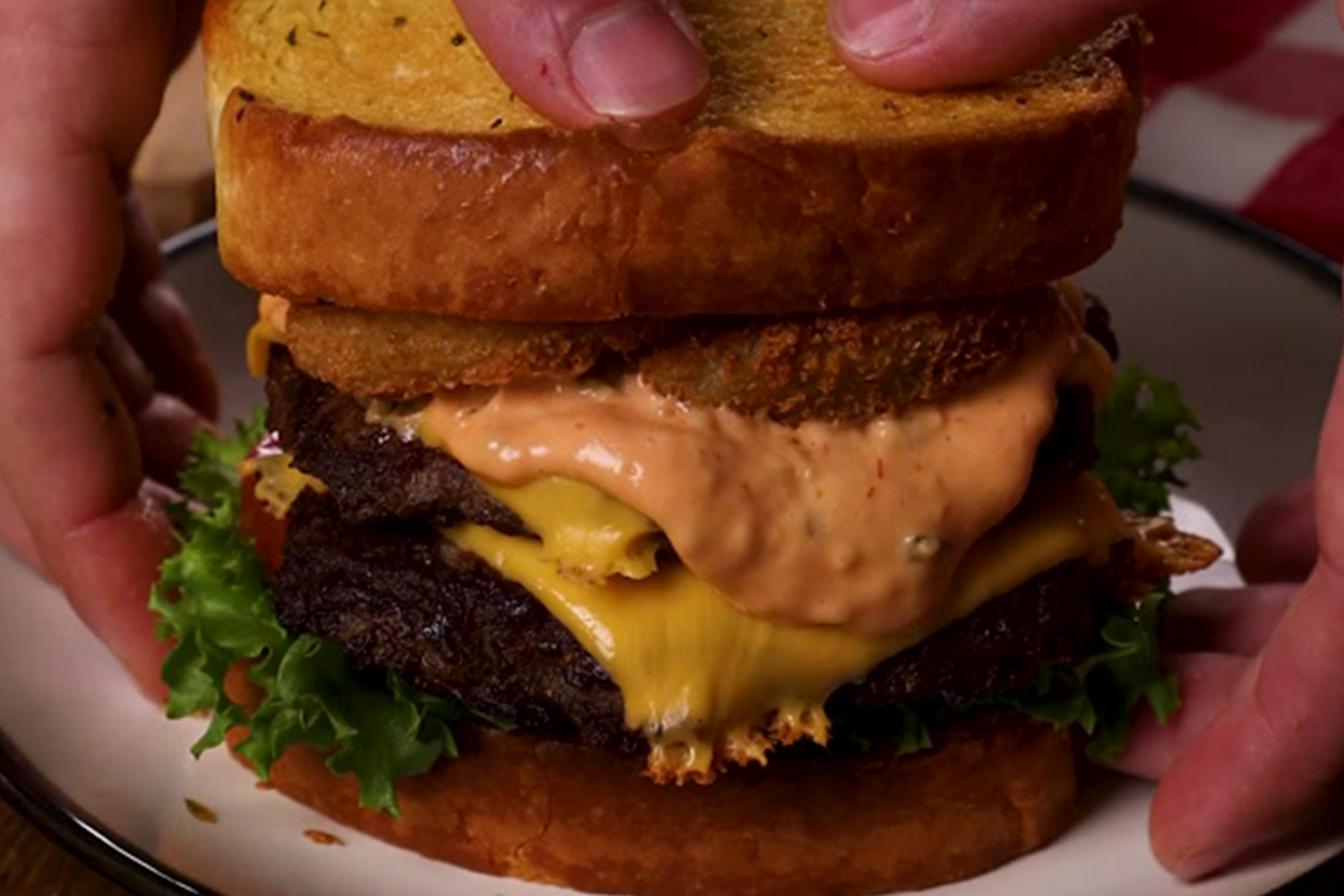 Texas Toast Double Smashburger