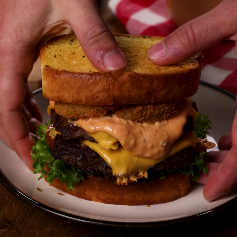 Texas Toast Double Smashburger Recipe